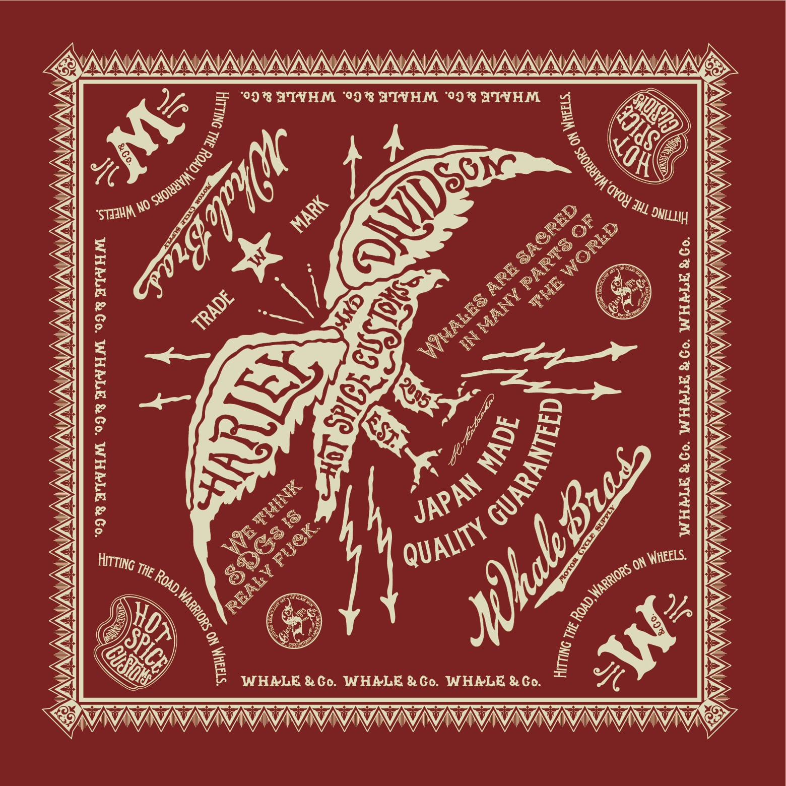 アート バンダナ［HSCイーグル］ | Whale Custom