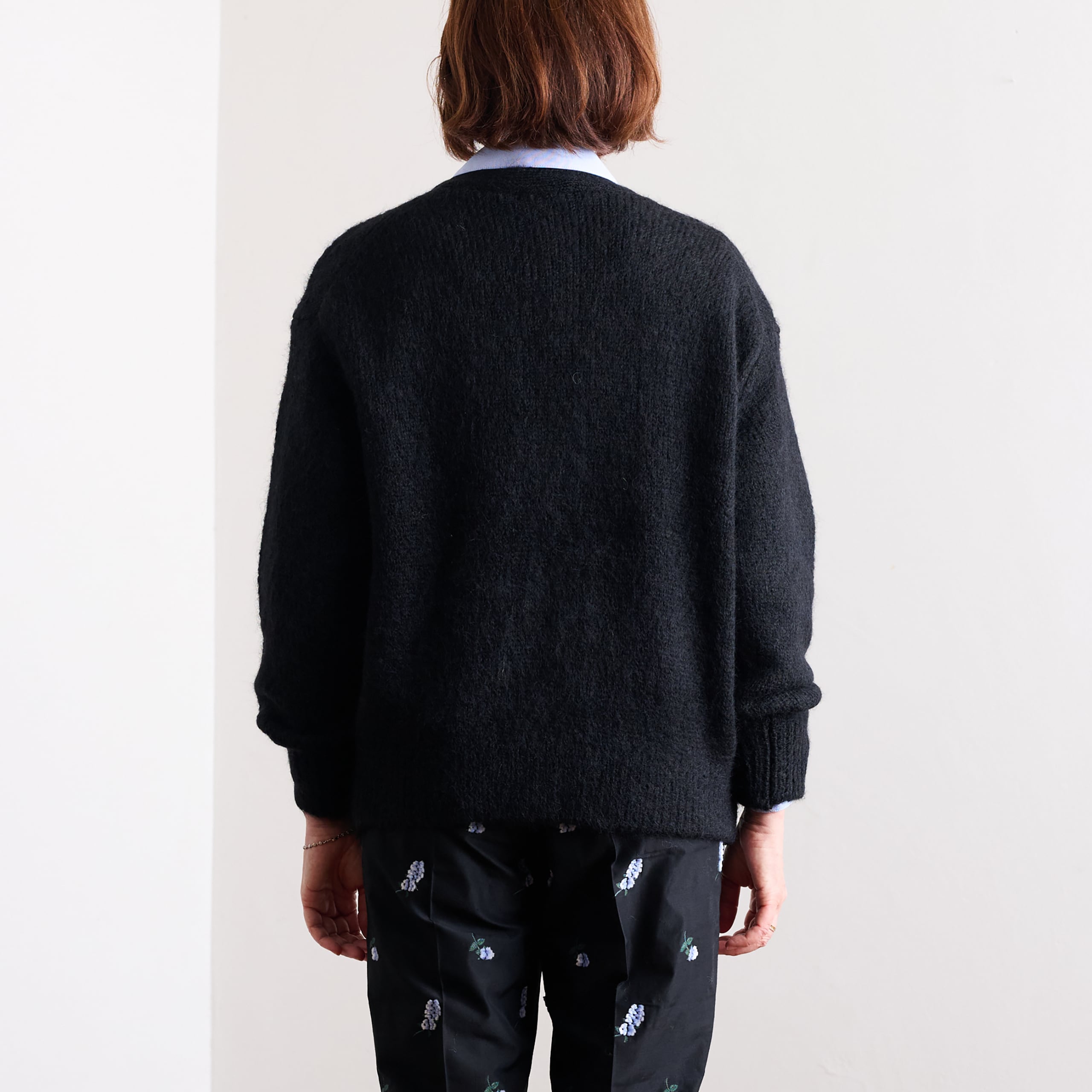 30%off】SLOANE スローン 3G天竺 アルパカ×ウール Vネックカーディガン