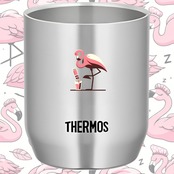 Thermos Tumbler -フラミンドリンキング 真空断熱カップ 280ml 4099