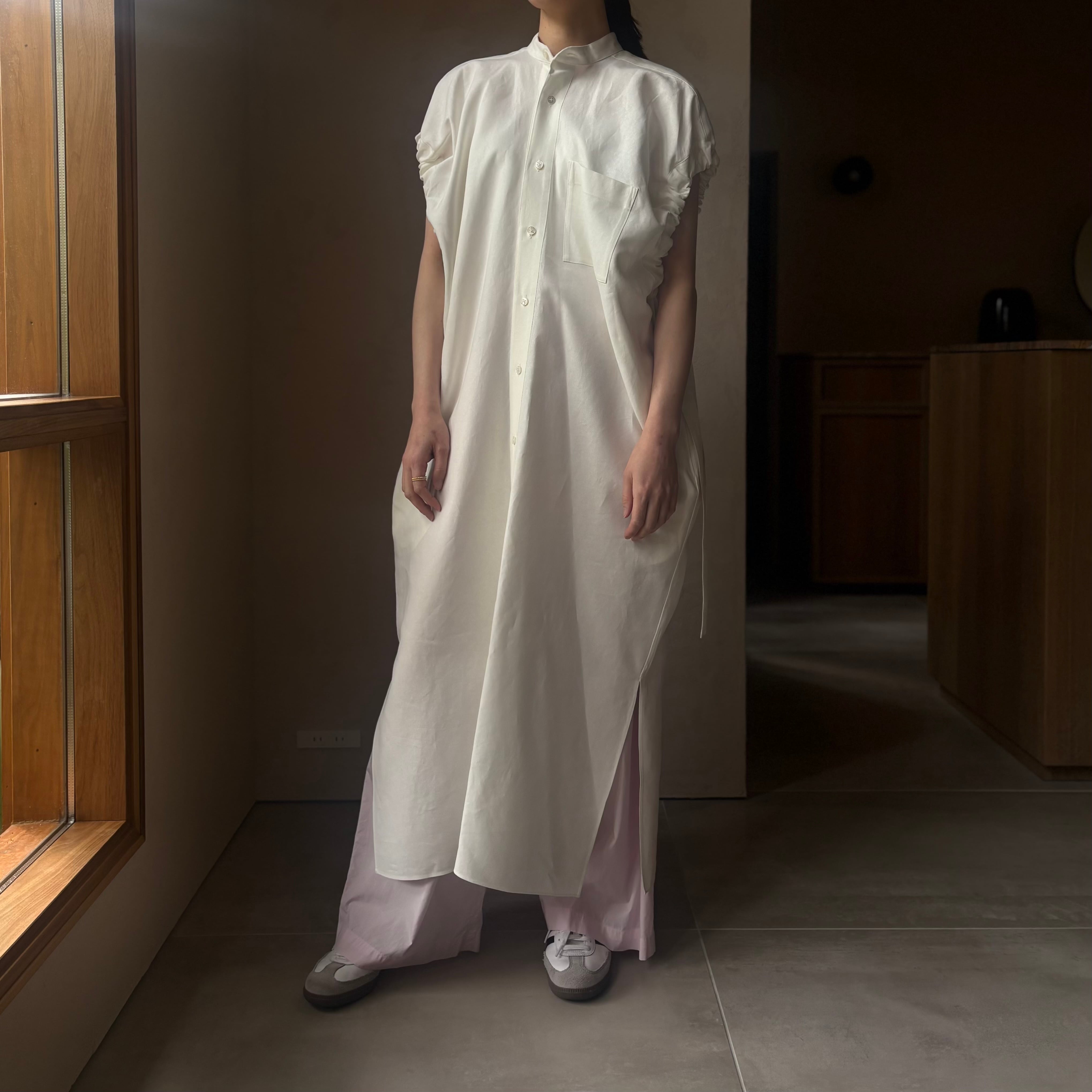 POSTELEGANT |Washi Paper Gathered Dress