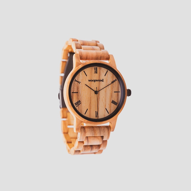 木製腕時計　”Musuhi”【OLIVE】