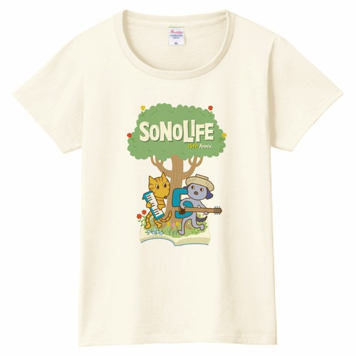 ソノライフ 15th Anniversary Tシャツ レディース仕様 【アイボリー】