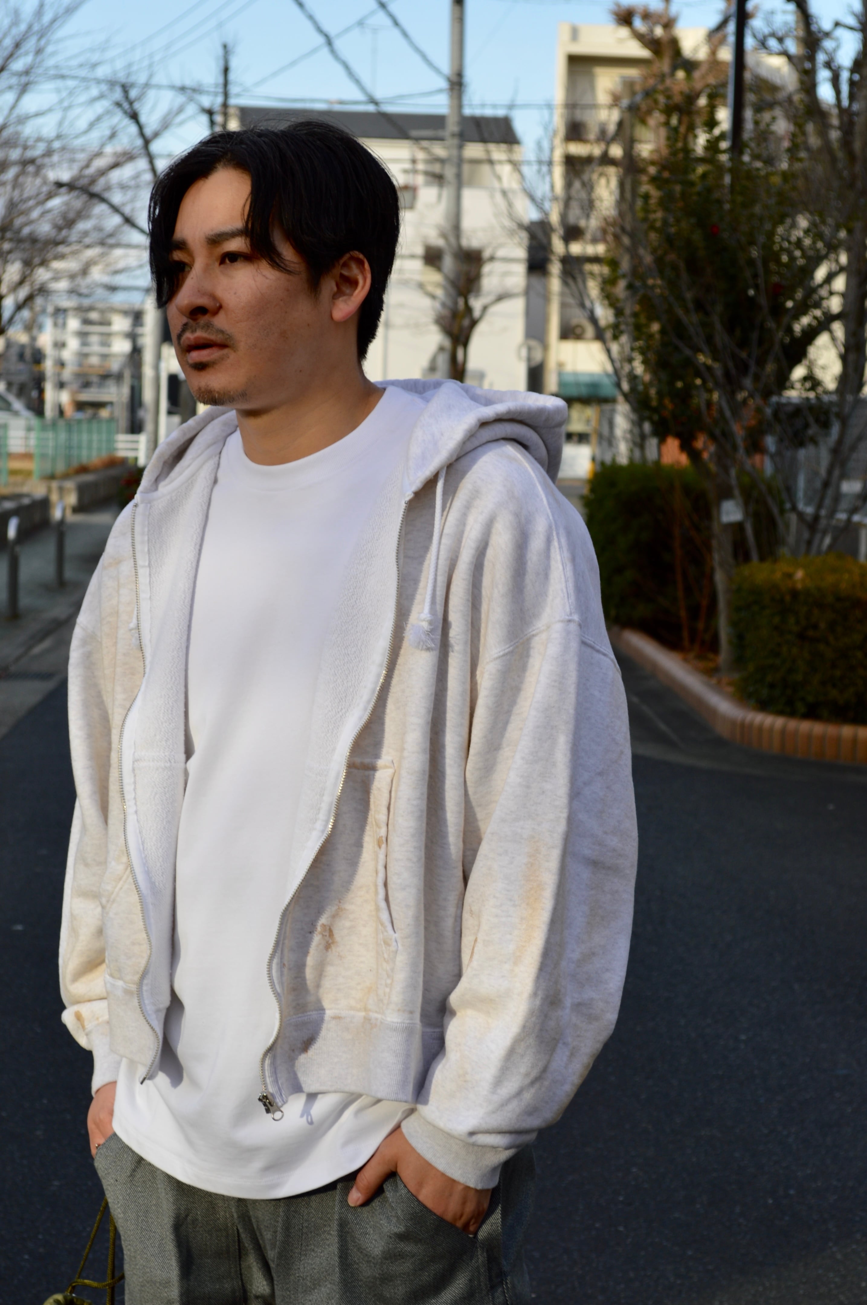 Jackson Matisse dirty drop fit zip up hoodie ジャクソン
