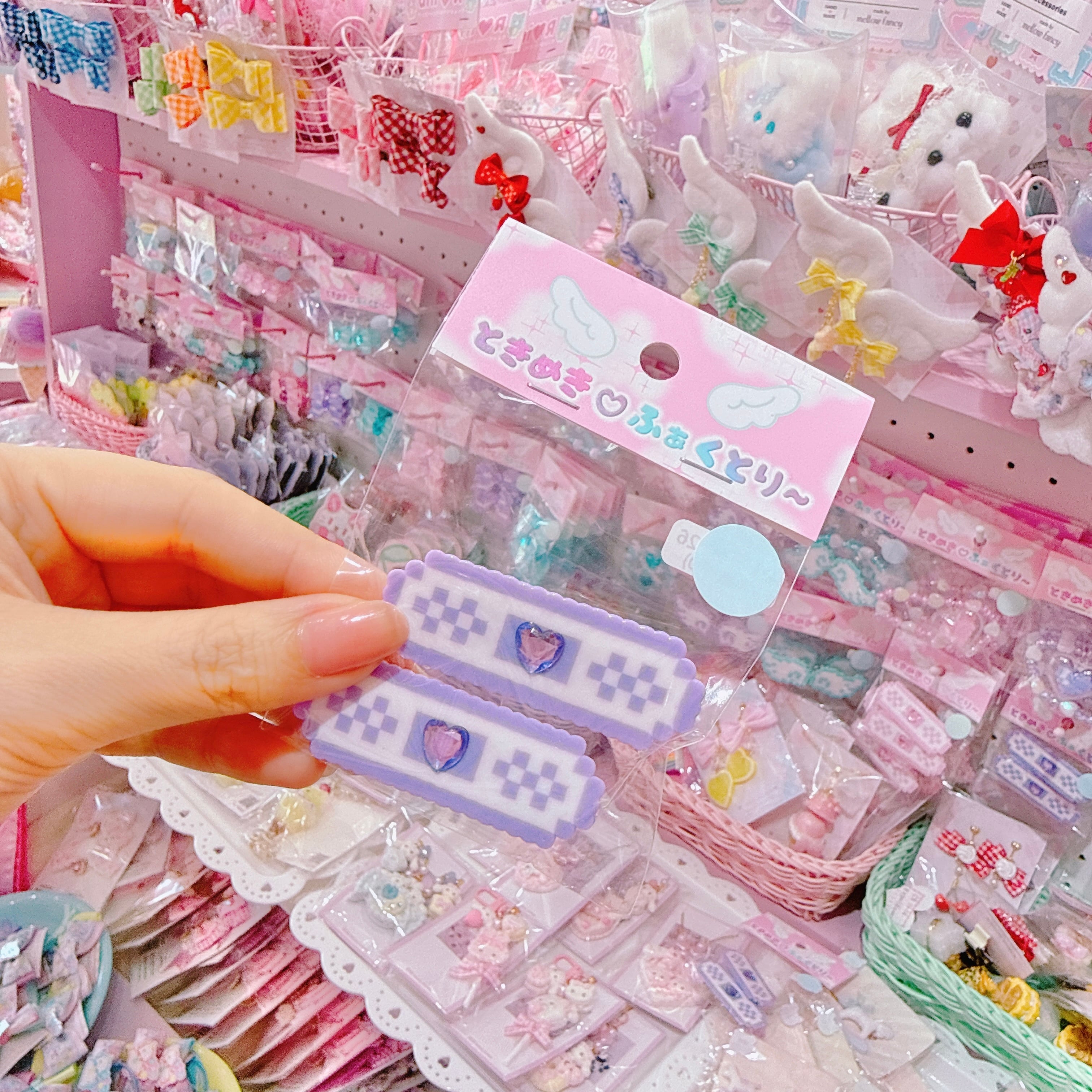 【R1】11-26シングルばんそうこうツインヘアクリップ