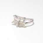 マーキスカットダイヤモンド デザインリング pt900 / 1.110ct
