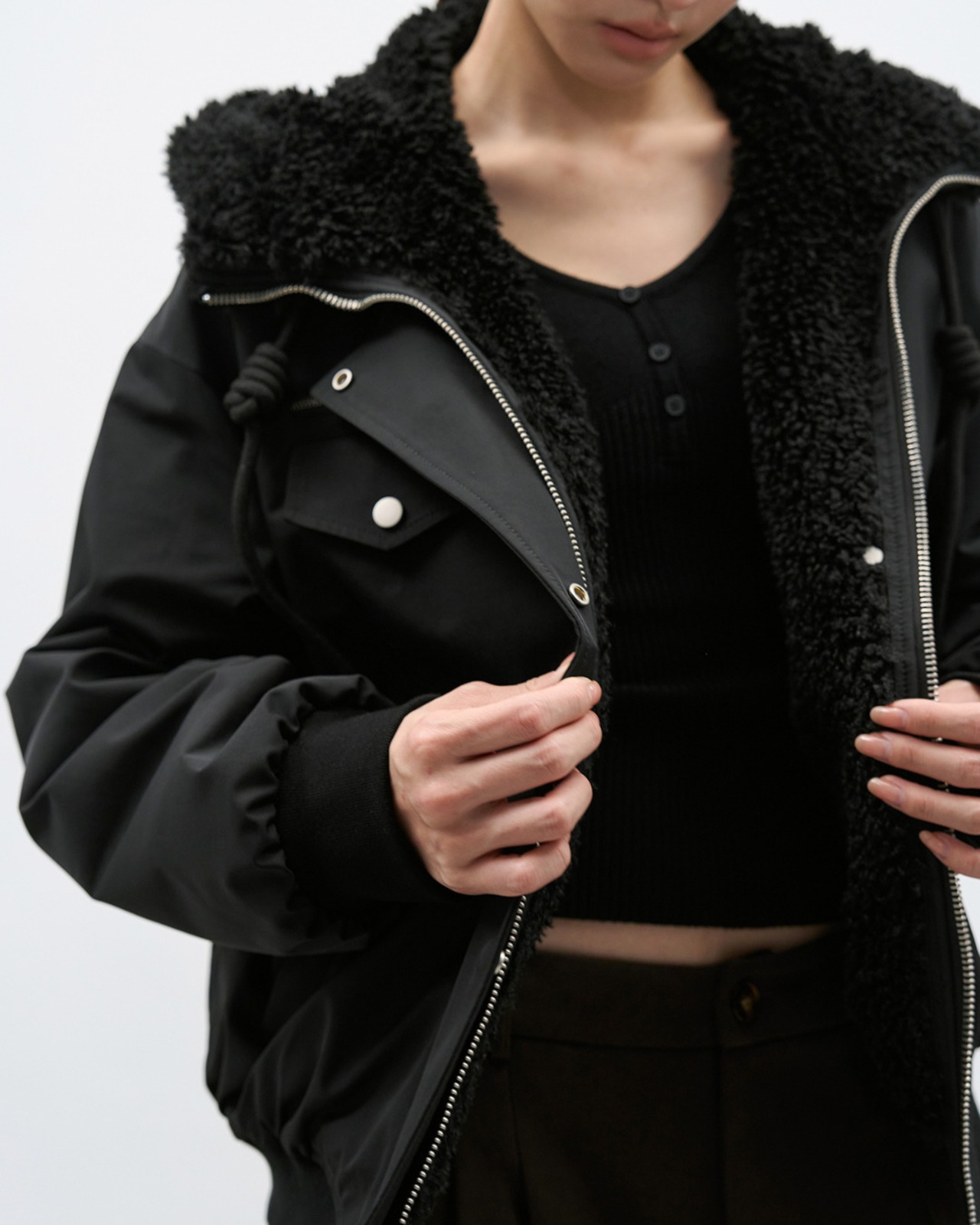 ボアショートブルゾン A0747 - 2