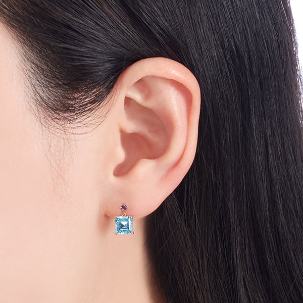 TSUTSUMI K10PGモルガナイトピアス