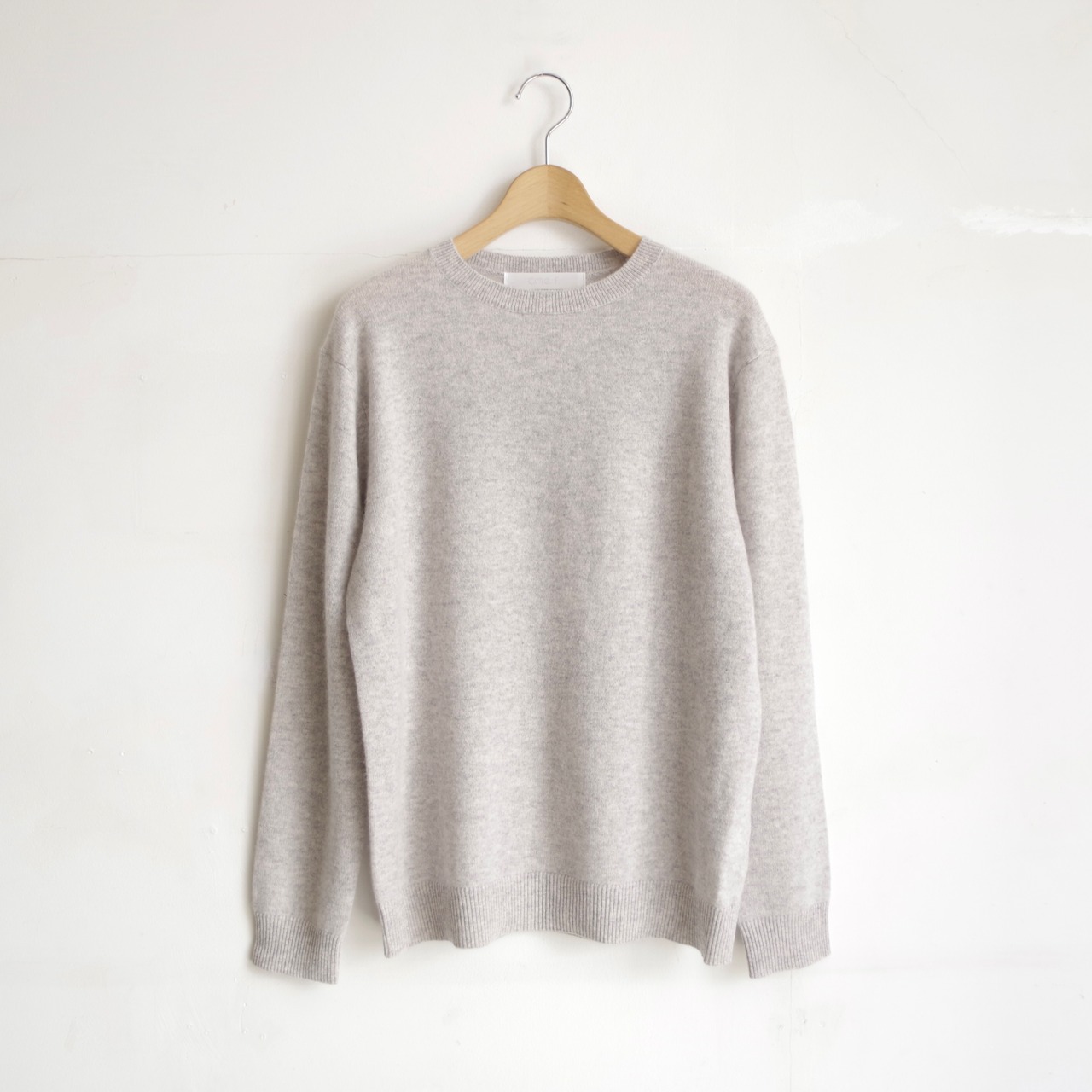 one f.  Cashmere Crew Neck Knit