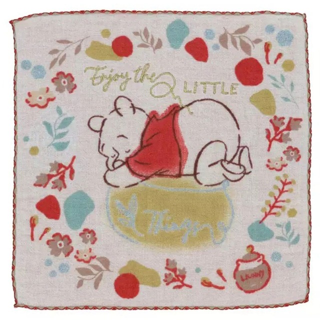 くまのプーさんイエローリースミニタオル(5603479)