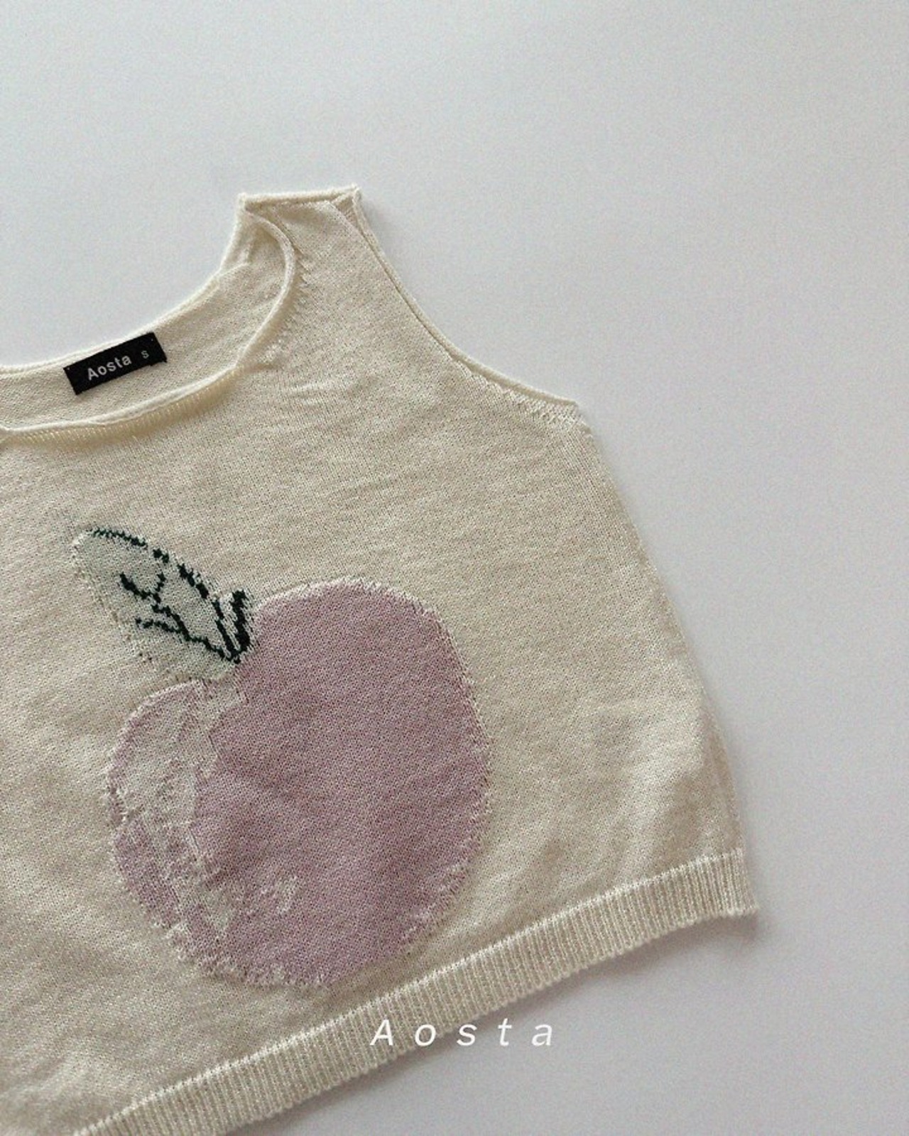 [Aosta] Fruit Vest / [아오스타] 니트과일베스트
