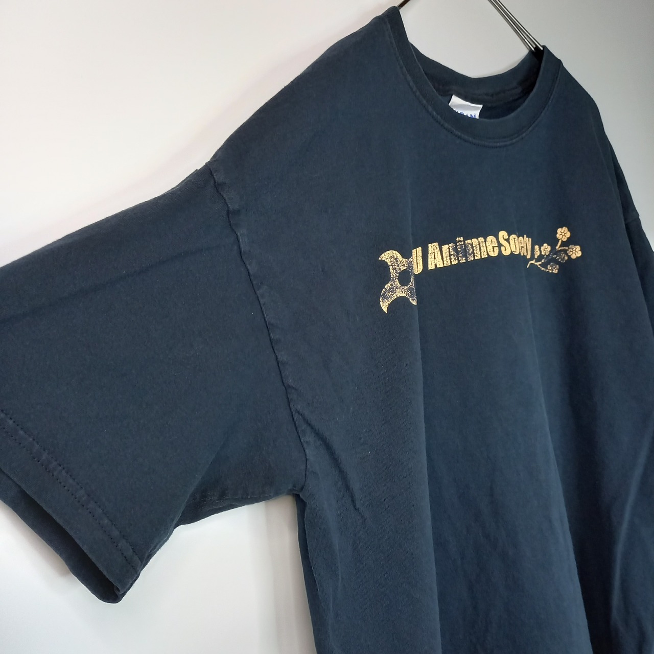 ギルダン　クルーネック　プリントTシャツ　半袖　ヘビーコットン　ハイチ製　L