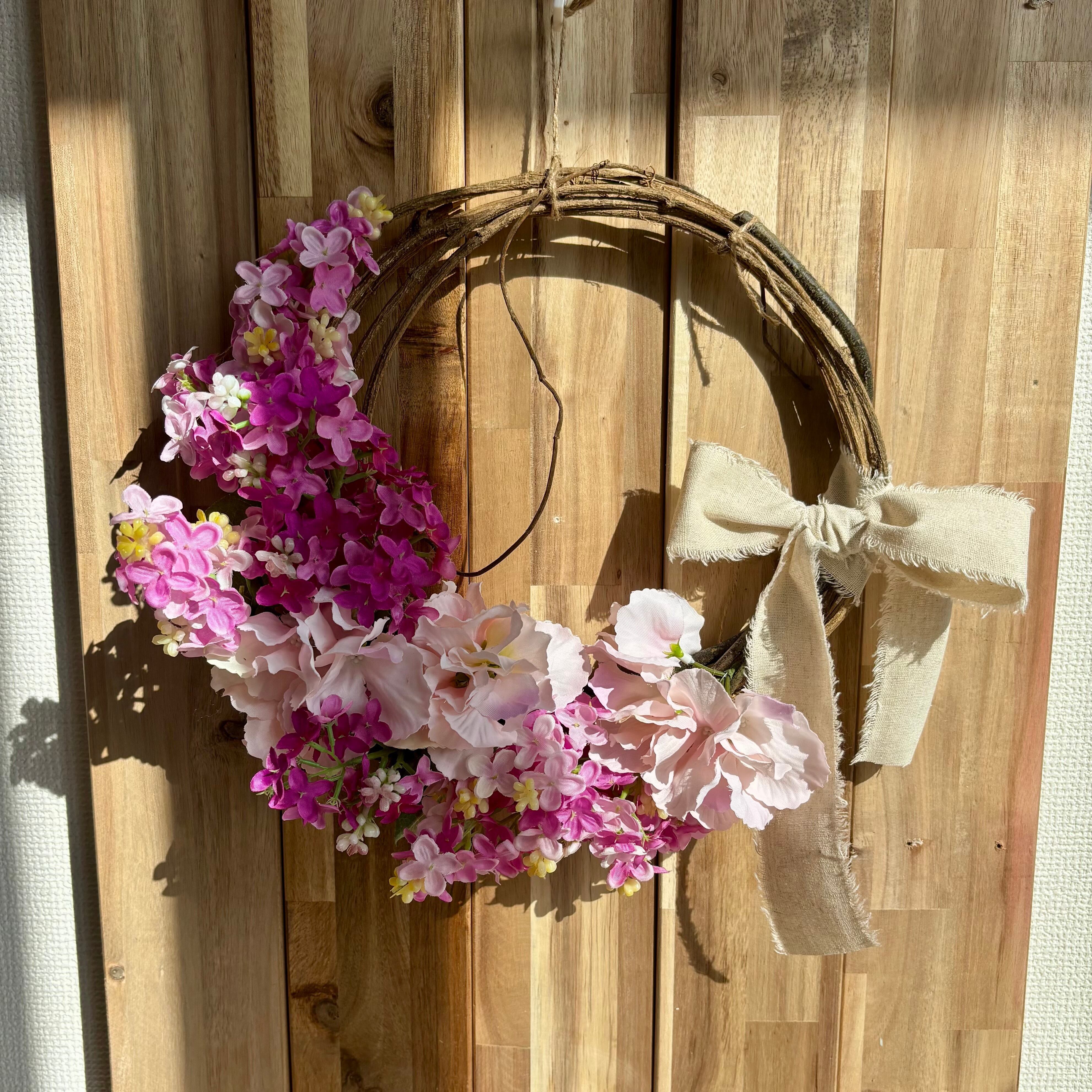 ライラックのリース♪造花リース 母の日ギフトにも♪ | FloweRimi 造花