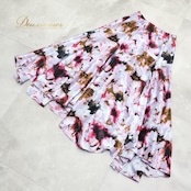 社交ダンス 衣装 スカート パープル系 チャコットロイヤルダンス Chacott ROYAL DANCE 巻きスカート 光沢 高級感 練習 レッスン パーティー 上品 かわいい 華やか 日本製 ピンク系 ブラック系