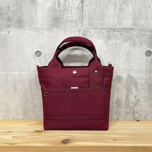 当店人気No.1.▽Bi Color Tote "M"【ワイン】