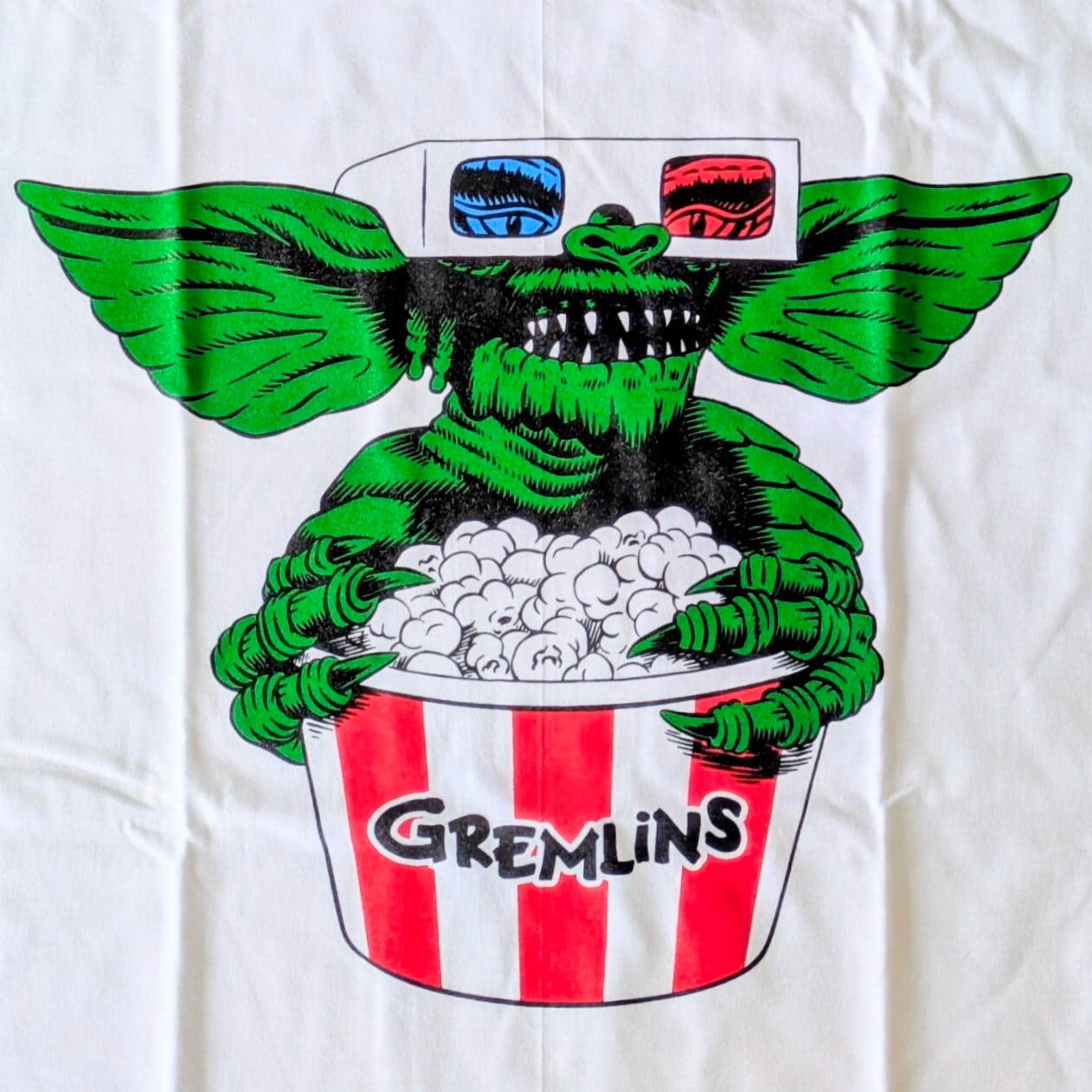 【グレムリン ( Gremlins ）】ポップコーン / ハイホー / モグワイ / 映画Tシャツ 〚アメリカン雑貨 アメトイ〛