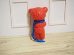 カラフルプラスチック ドイツの赤いベア 青紐 画像10