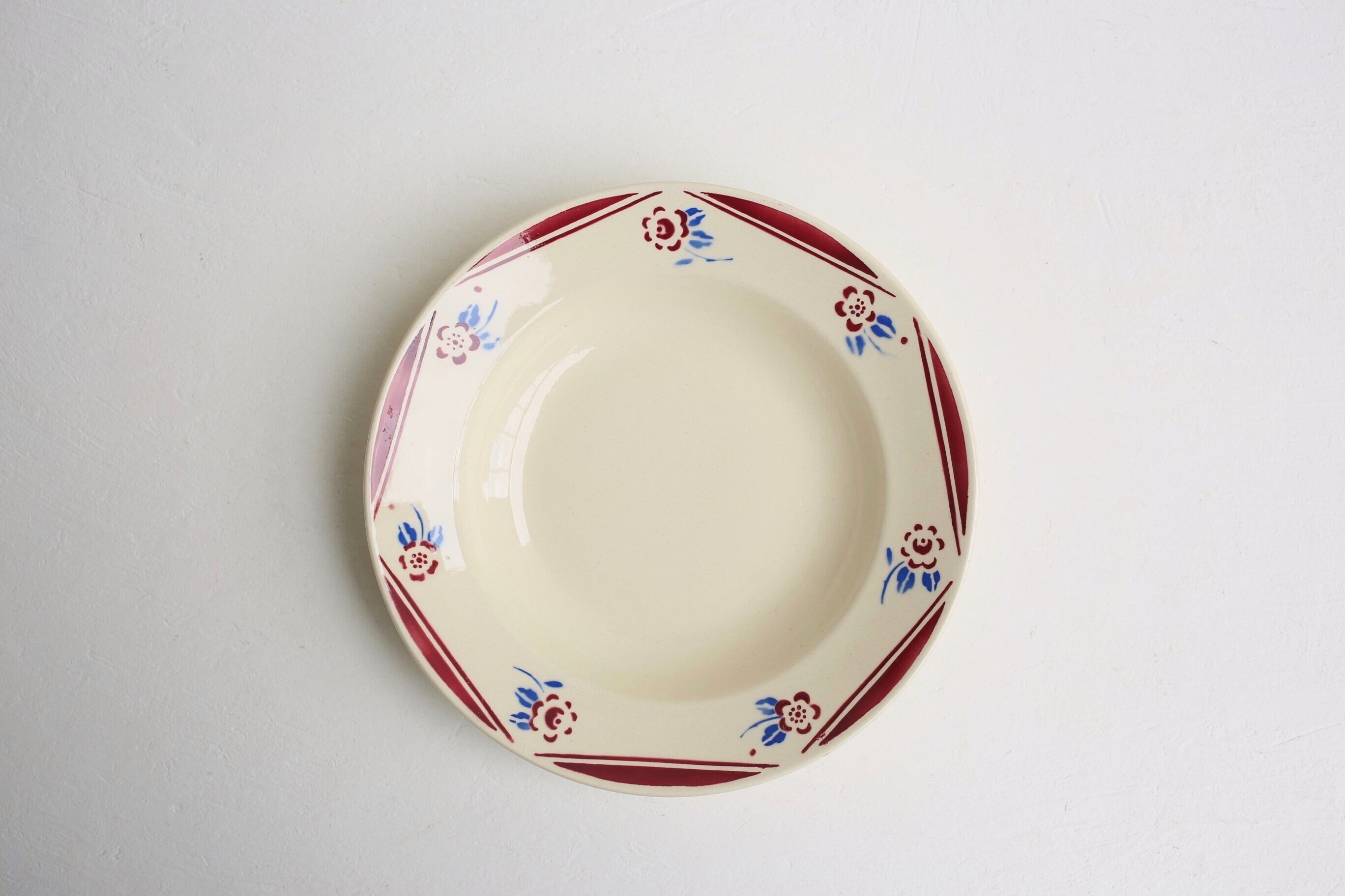 フランス アンティーク ヴィンテージ K&G LUNÉVILLE リュネヴィル 深皿『LUCE』N-00986-①