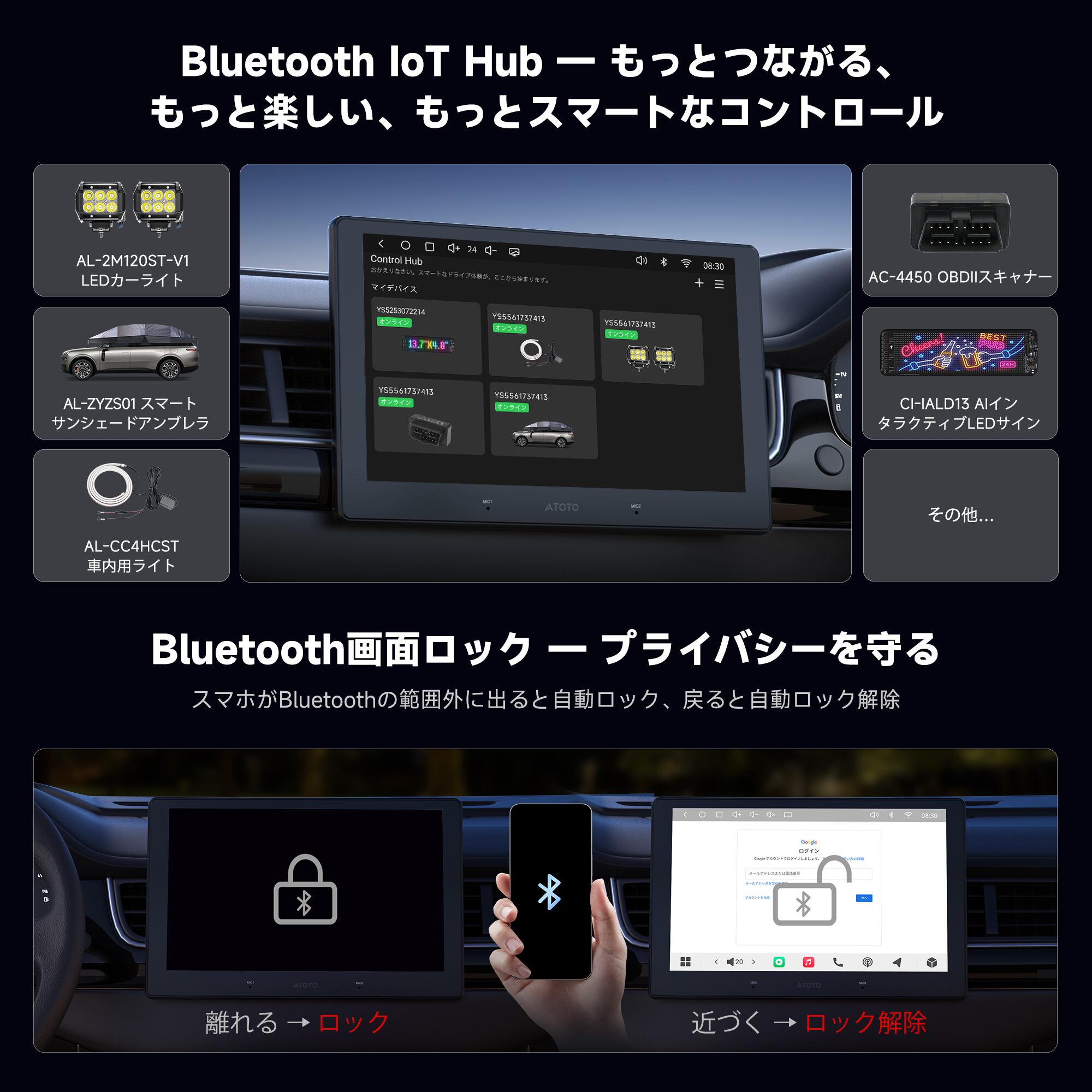 S84G209P 4G+64G 9インチ 2Din Android13.0 | ATOTO／VINLAND日本公式