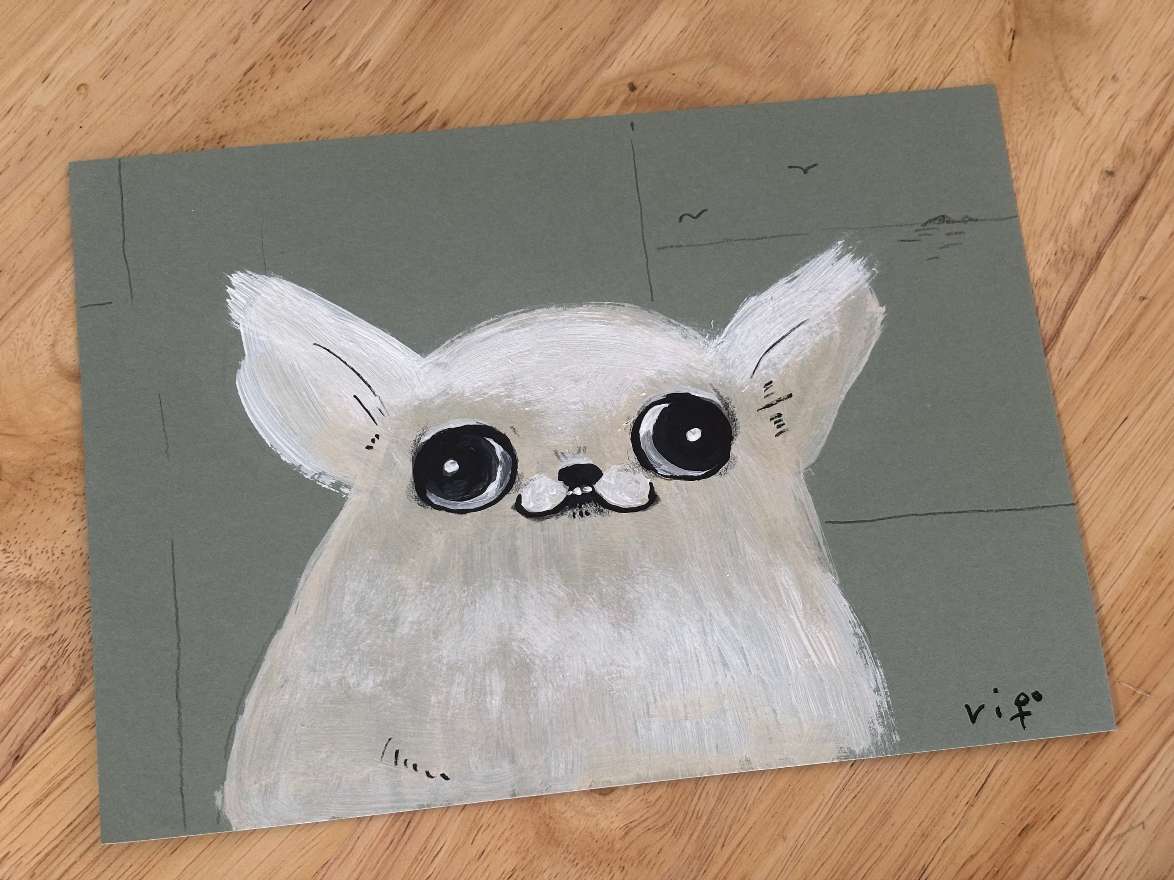 SOLD OUT】チワワは何を思う(クリーム色) | トマス屋