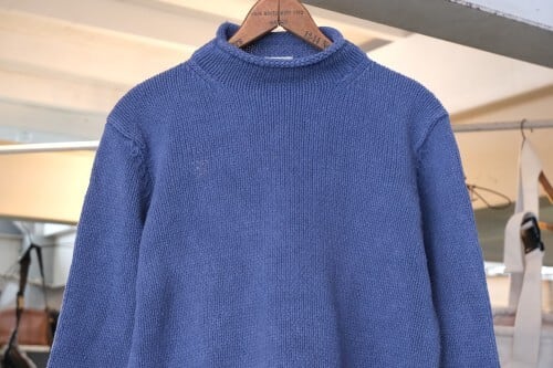 L.L.Bean silk cotton knit mock neck Sweater   GARYO