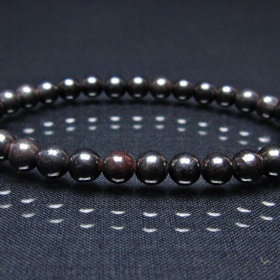 スギライト ブレスレット 6mm ブラックスギライト ブレス 一点物 メール便可 [M便 1/10] 111-45482