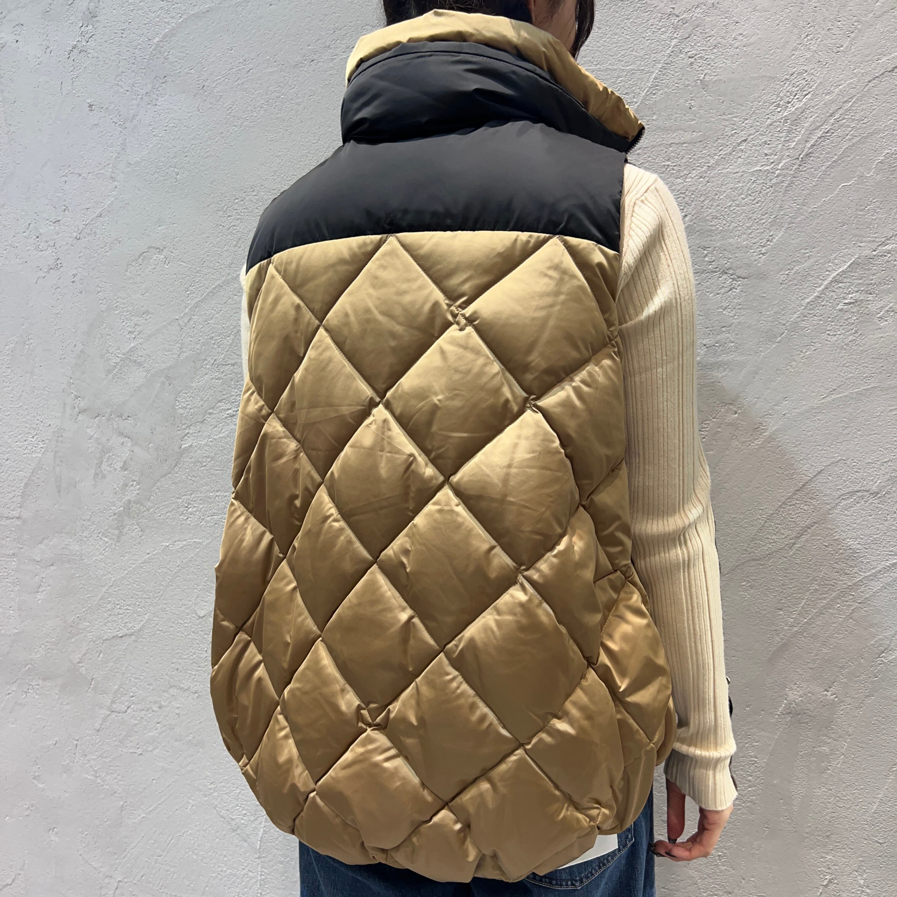 新品未使用！Margaux vintageヒョウ柄 づける ダウンベスト