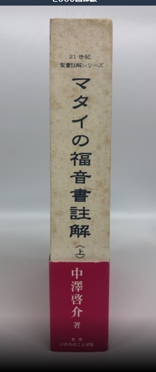 マタイの福音書註解（上）ー21世紀・聖書註解シリーズの商品画像2