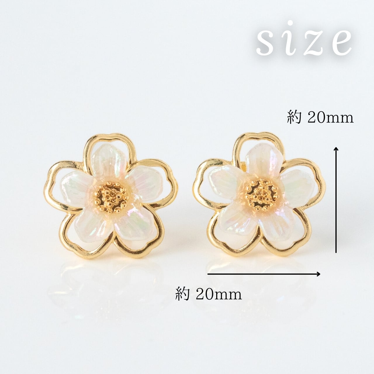 イヤリング blossom レディース アクセサリー 花 かわいい