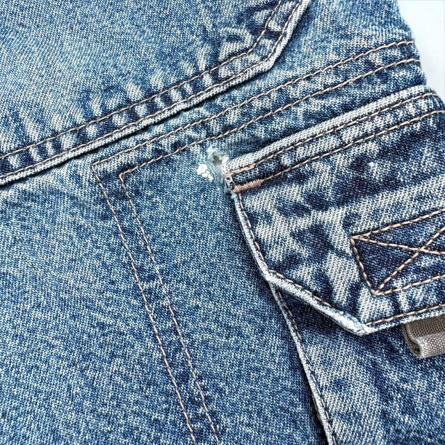 【LADIES】Vintage Denim Utility Shorts - Oversized Fit