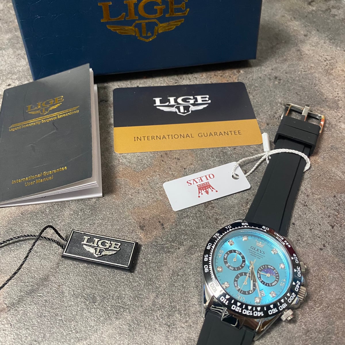 箱付き❤❤新品❤未使用LIGE高級❤❤高品質海外限定メンズ腕時計❤ラグジュアリー