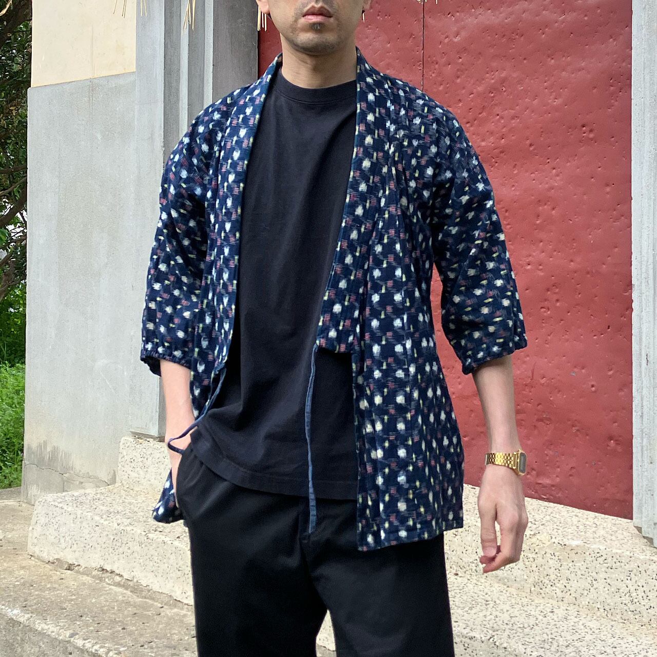 襤褸 刺し子 野良着 古布 藍染 絣 木綿 着物 注文 昭和 襤褸 刺し子