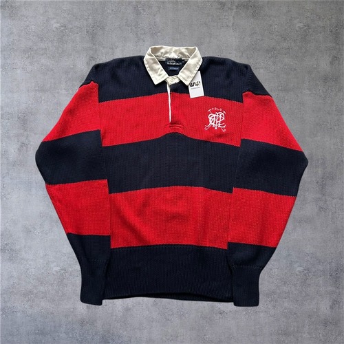 1990s POLO Ralph Lauren "Cotton Knit" rugby shirt【高円寺店】