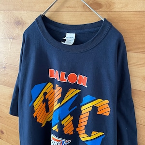 【GILDAN】NBA  バスケットボール オクラホマシティサンダー OKC Tシャツ XL ビッグロゴ us古着