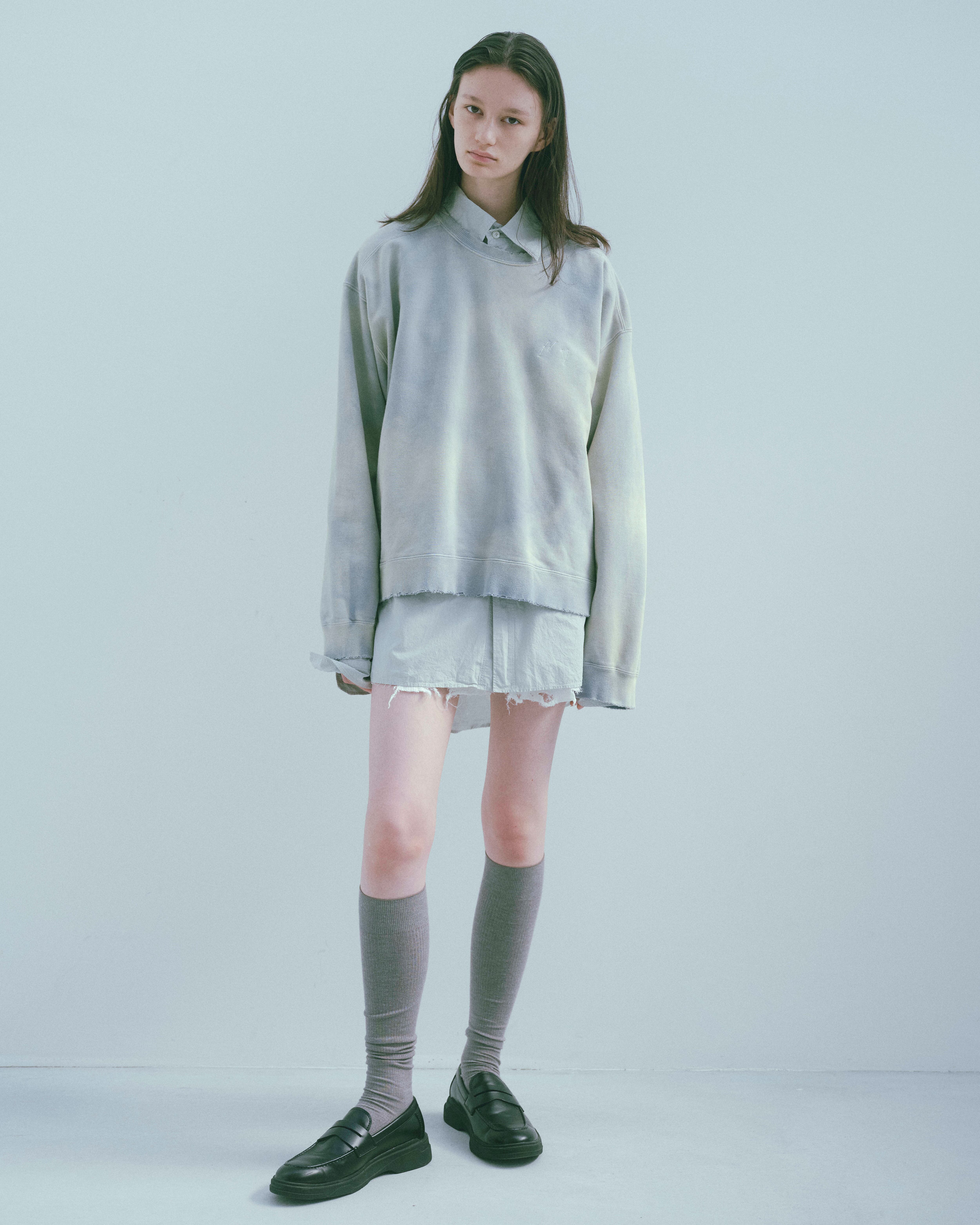 Ancellm / UNEVENNESS SWEAT SHIRT / ANC-CT87-C / アンセルム アン 
