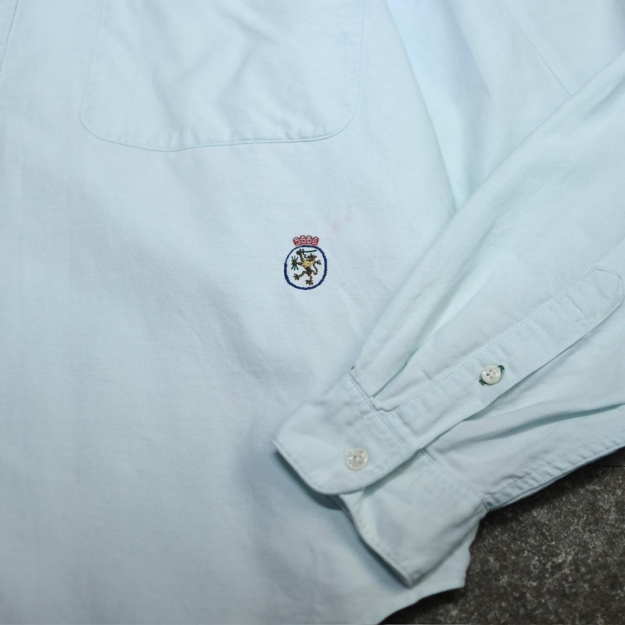 TOMMY HILFIGER 3点留め button down shirt light blue
