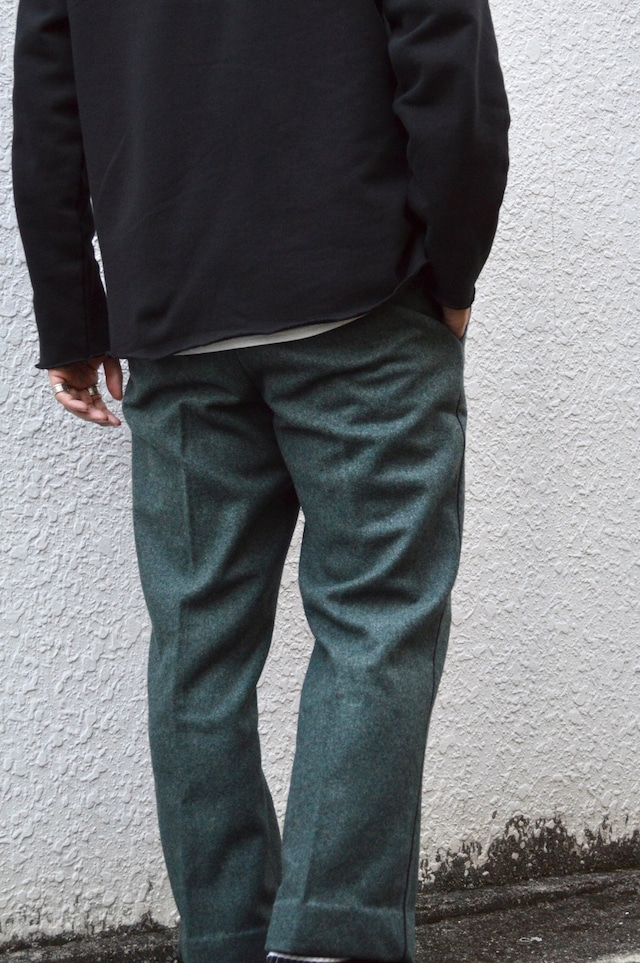 Euro Military Swiss Army 70s-80s Melton Wool Dress Trousers Dead Stock ユーロミリタリー スイス軍 デッドストック 1970-80s メルトントラウザー スラックス