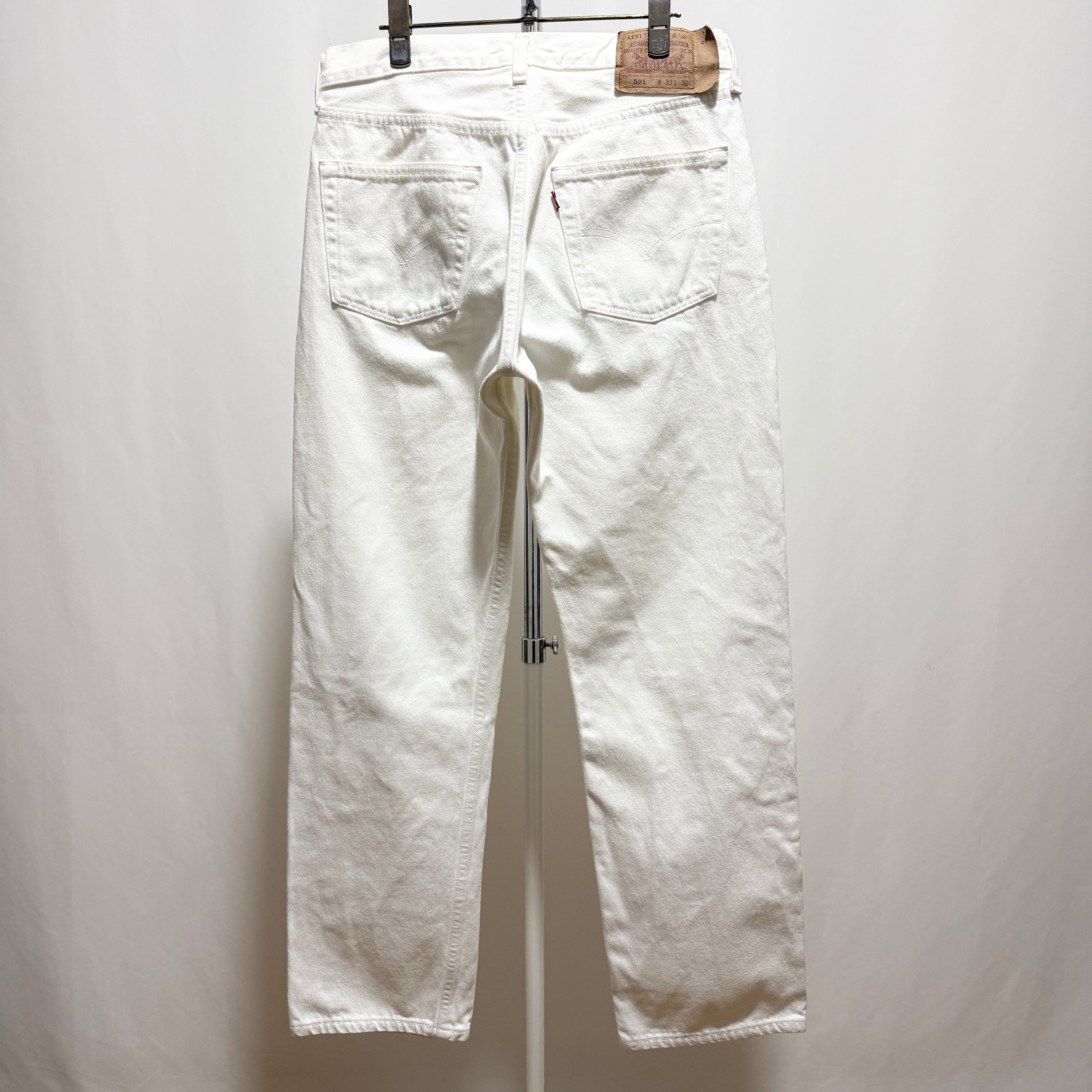 Levi's 501　USA製　W33 L30 ホワイト 白 デニム ジーンズ Levi's 501 White Denim Made in USA 98s W33 L30 | IDLS Online