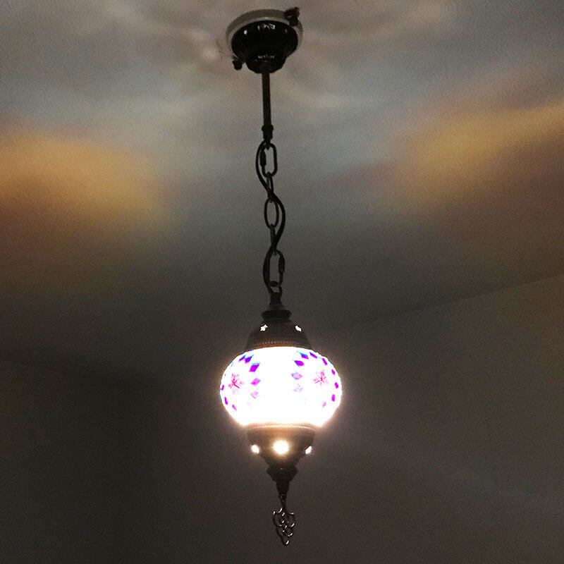 トルコランプ モザイクランプ 吊り下げ型シーリングランプ Mサイズ