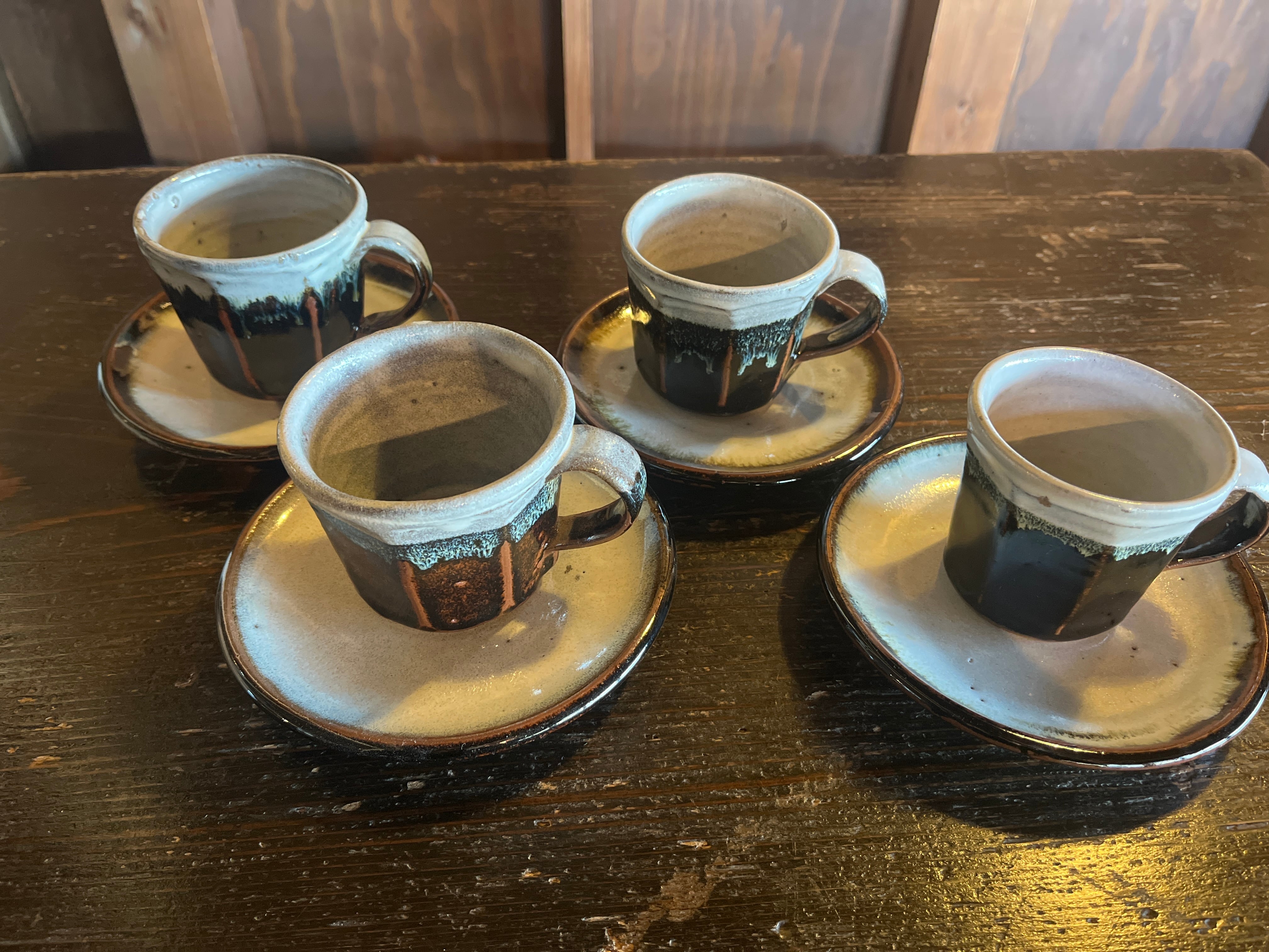 856.俊彦窯 カップ＆ソーサー 面取り | キャリー焼菓子店