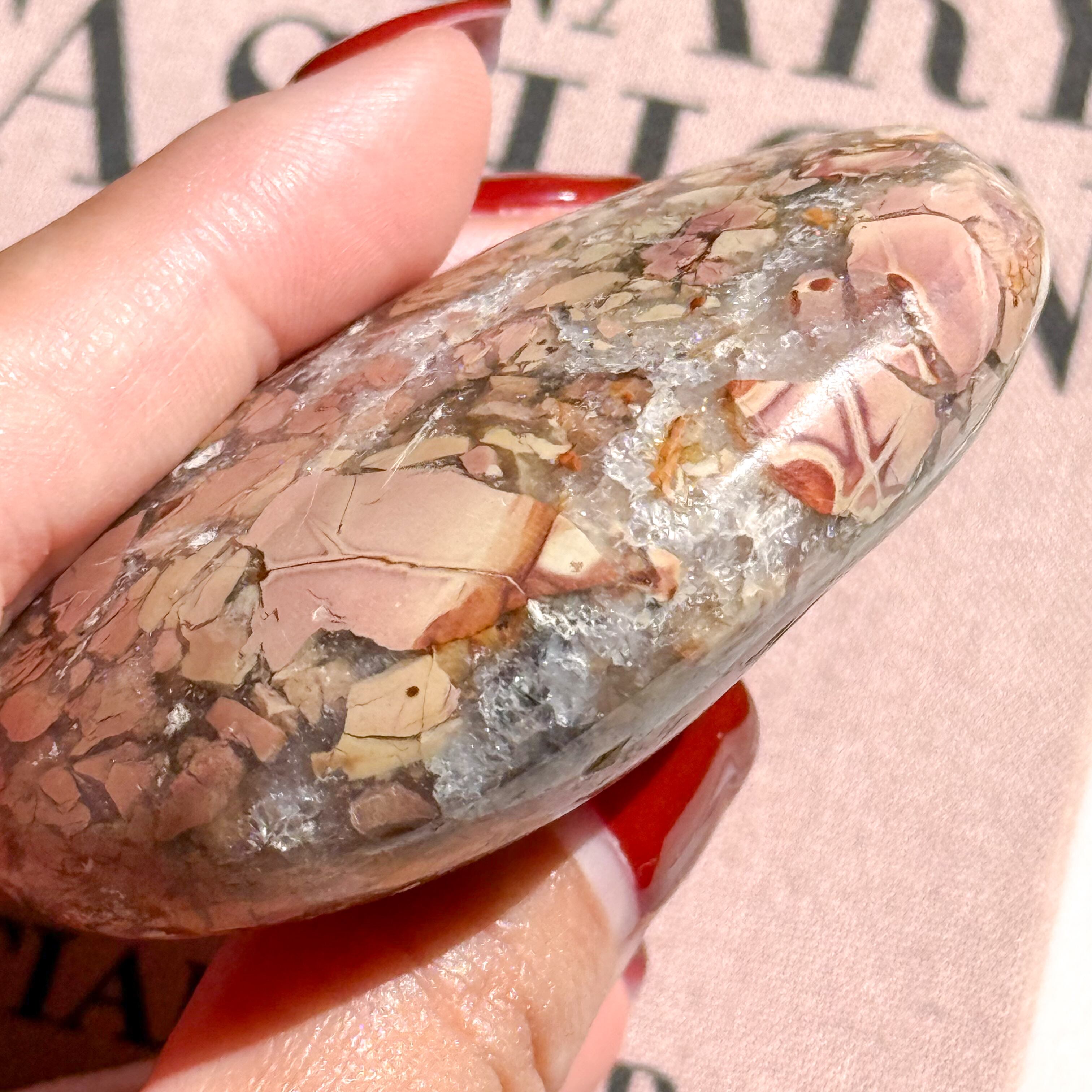 アイビスジャスパー　スフィア Ibis Jasper Sphere – Aquarius Crystals and Gems