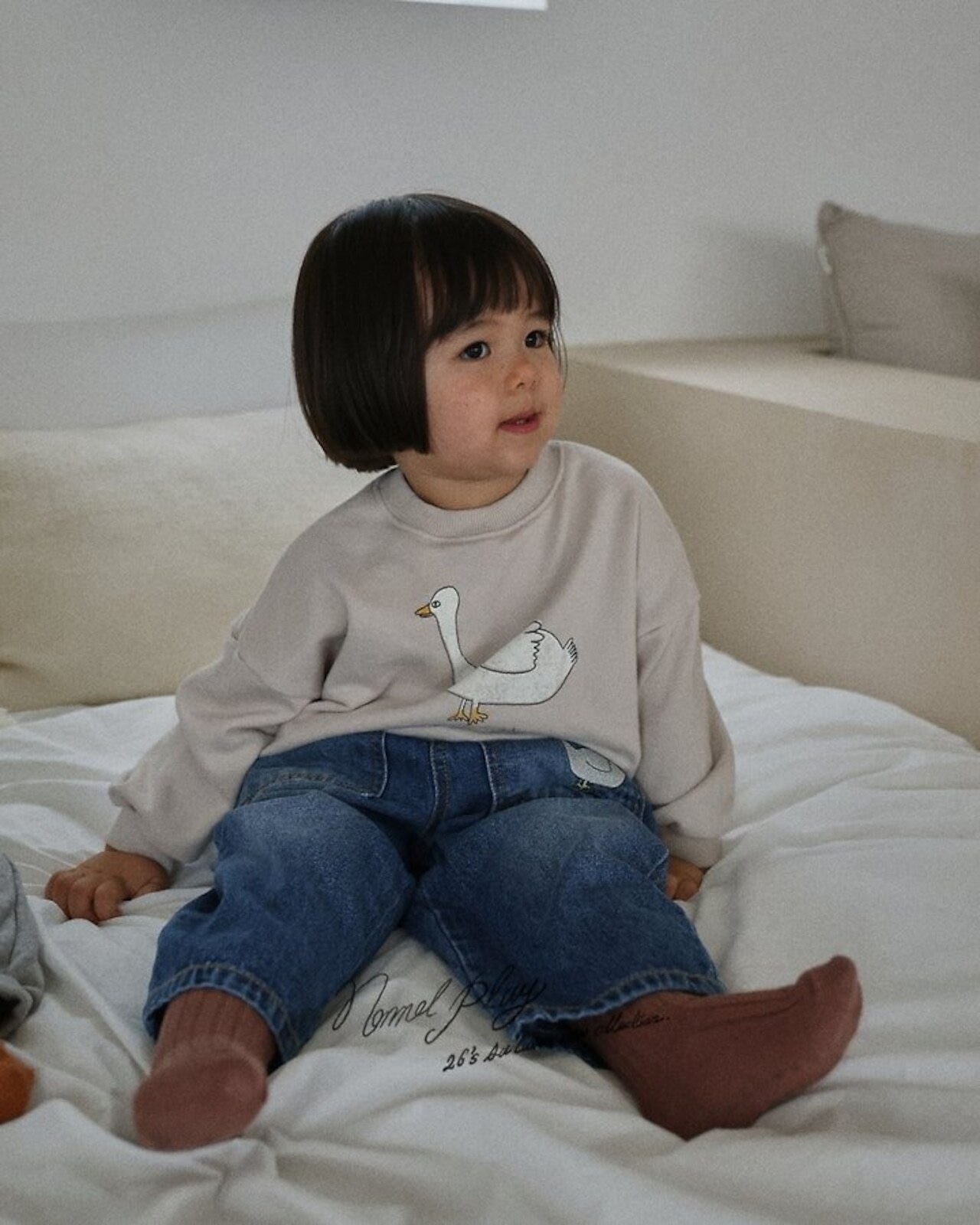 韓国子供服 / 26Autumn / normalplay / ポケットデニムパンツ / キッズ / 秋服 *12M~L*