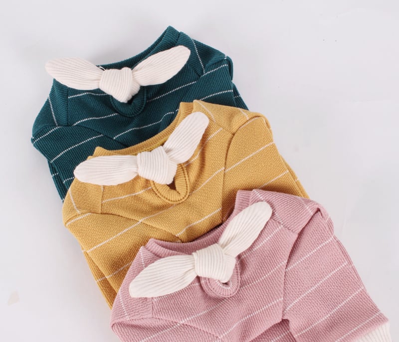 スカーフストライプTシャツ S~XL / 犬の服 犬服 ペット洋服 ドッグウェア ペット用品 小型犬 中型犬