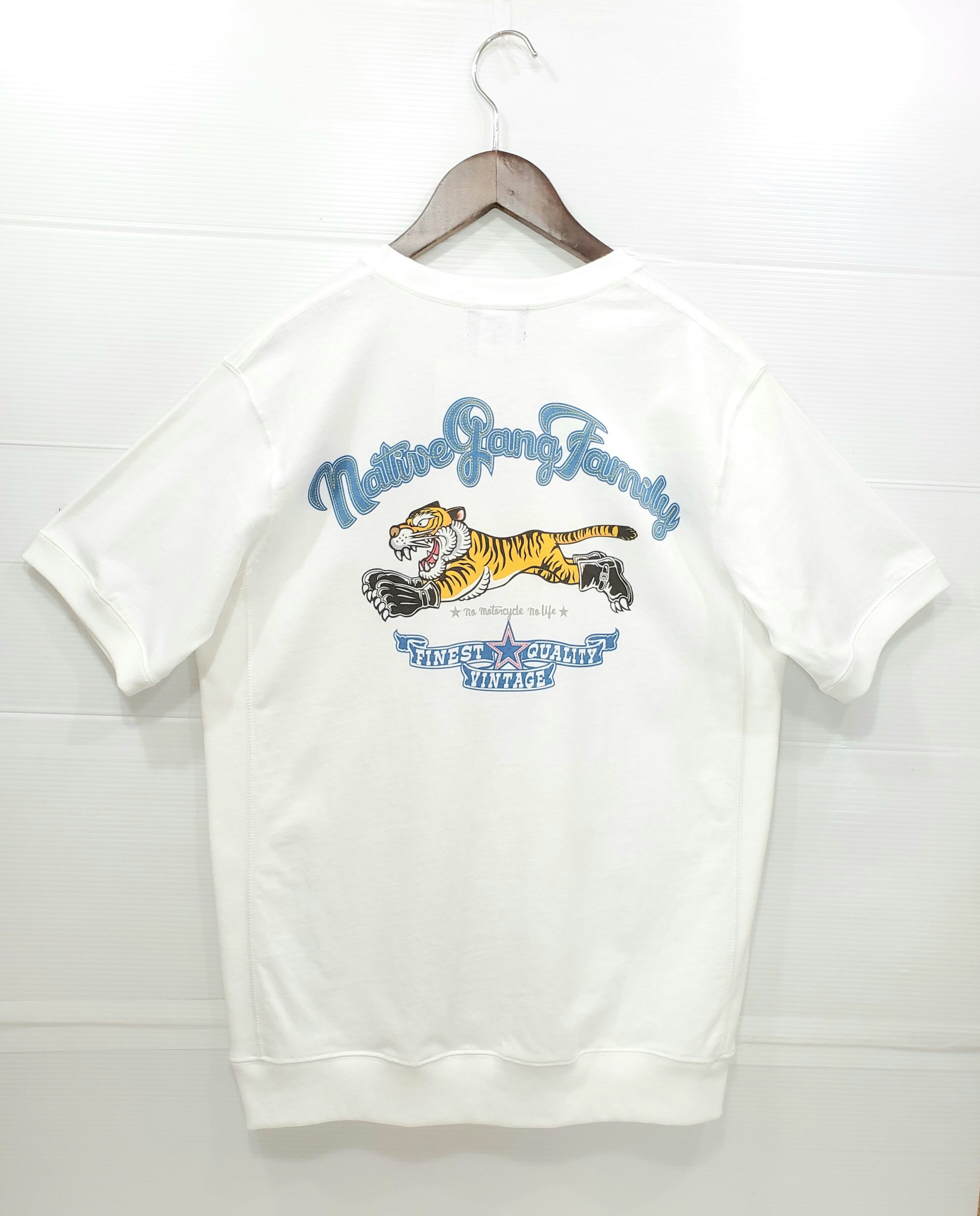 N.G.F リブ付きヘビーウェイトTee tiger(ホワイト)