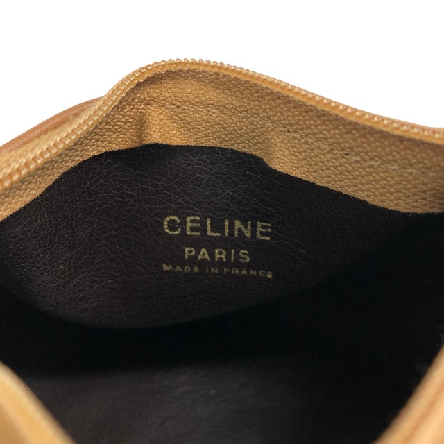 CELINE セリーヌ マカダム ショルダーバッグ ベージュ ブラゾン型押し PVC ミニロールバッグ vintage ヴィンテージ オールド n3gs7s