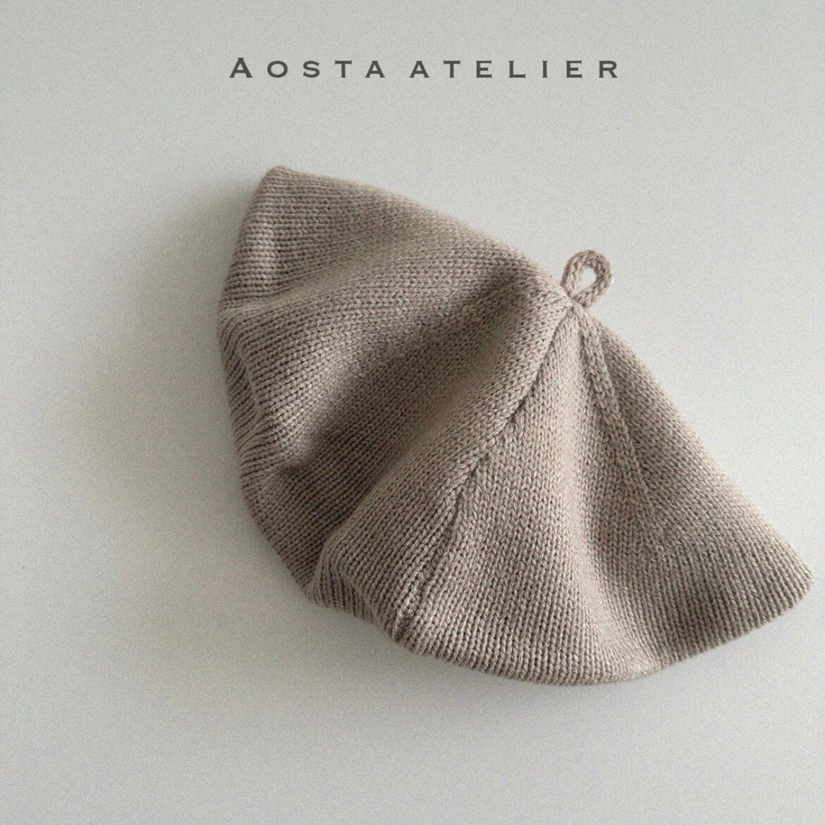 【即納】aosta / knit beret