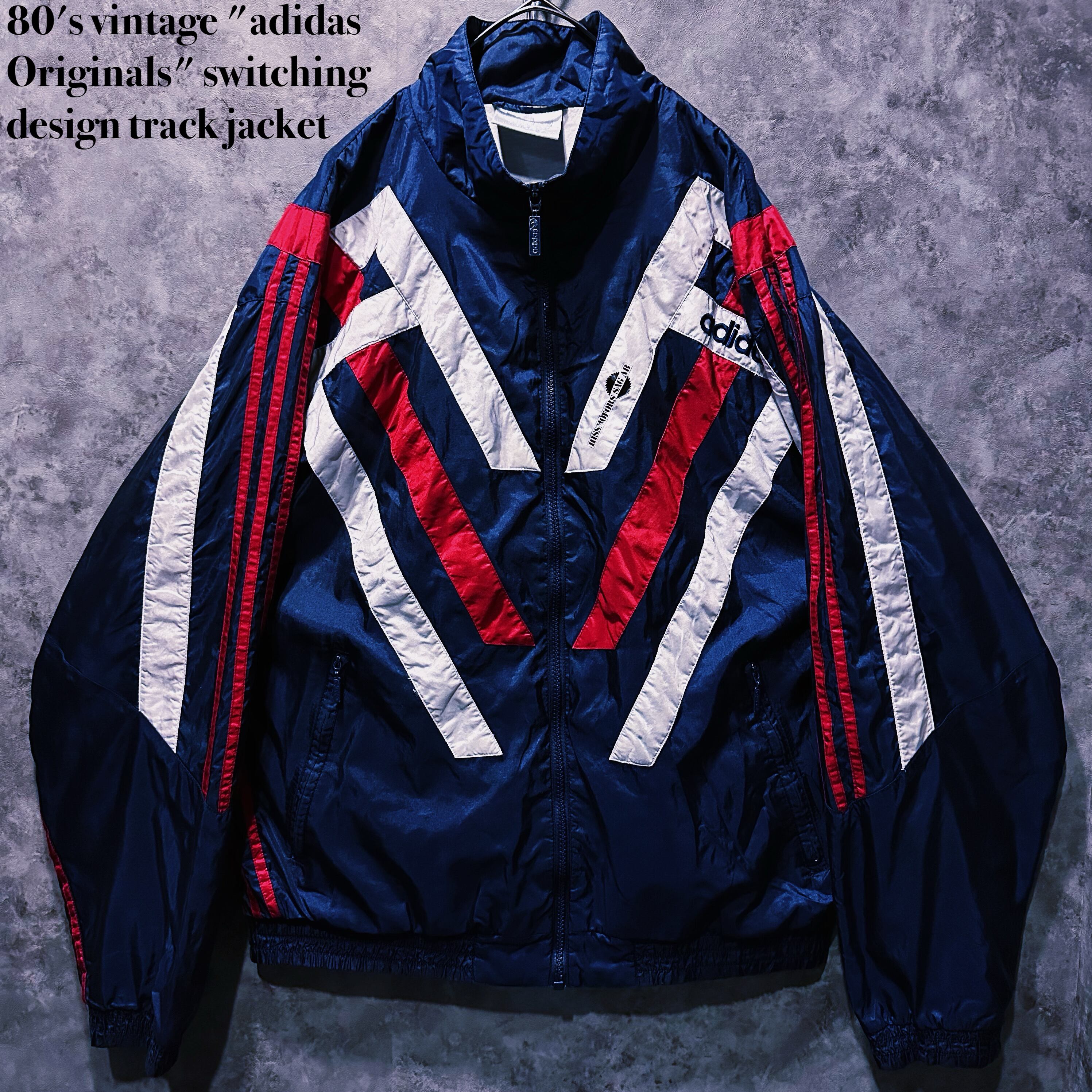 【doppio】80's vintage "adidas Originals" switching design track jacket