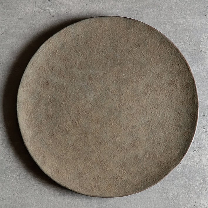 ミート皿 25cm(錆色化粧)