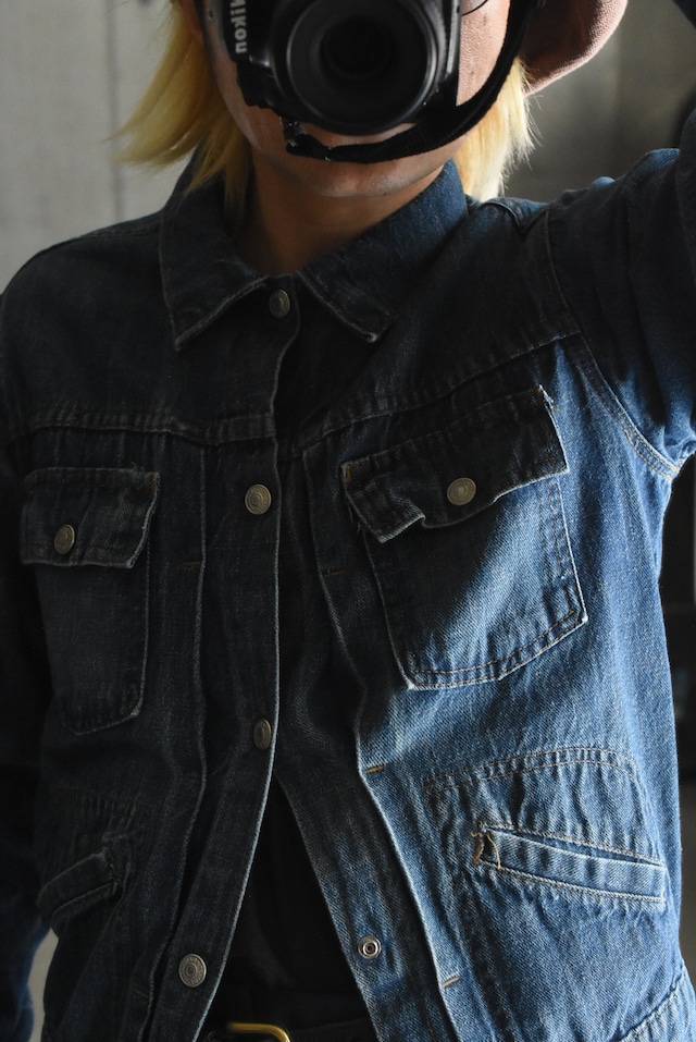 OK/70's "TOWN CRAFT" light ounce denim tracker jacket