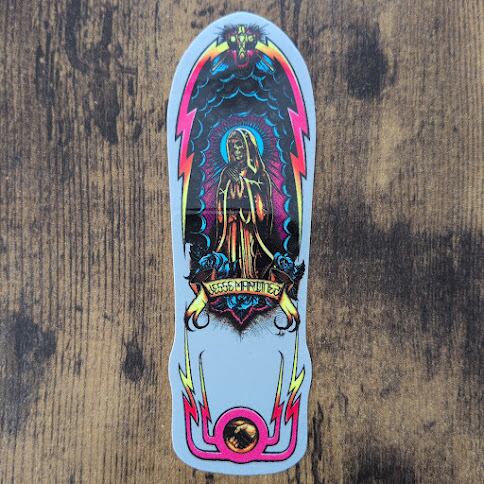 【ST-1029】Dogtown Skateboard ドッグタウン STICKER スケートボード ステッカー JESSE MARTINEZ GUADALUPE HANDSHAKE シルバー