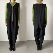 zip up tuck allinone/black